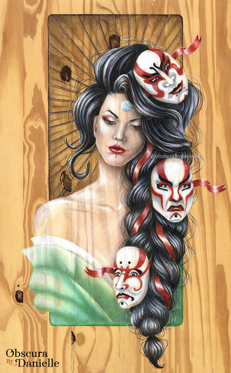 "Tangled Thoughts I: Kabuki" Limited Edition Print